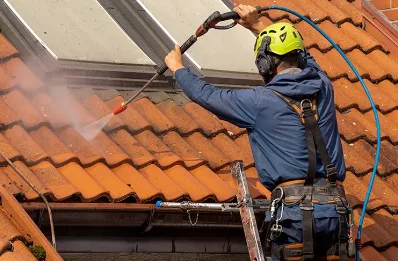 Démoussage et hydrofuge de toiture à Domps